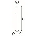 SLV Standerlampe BIG NAILS 80 stål