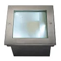 LED Gulvindbygningslampe DASAR LED SQUARE Udendørslampe, asymmetrisk, rustfrit stål 316, 28W, SLM LED, 4000K, IP67
