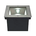 SLV LED Gulvindbygningslampe DASAR LED SQUARE Udendørslampe, asymmetrisk, rustfrit stål 316, 28W, SLM LED, 4000K, IP67