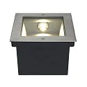 SLV LED Standerindbygningslampe DASAR LED SQUARE Udendørslampe , asymmetrisk, stål 316, 28W, 3000K