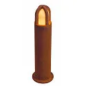 SLV Udendørs Standerlampe RUSTY CONE 70, IP54, højde 71cm, E14 C35 maks. 40W, FeCSi stål rust-farvet