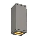 Udendørslampe THEO WALL OUT Væglampe, firkantet, GU10, IP44, sølvgrå