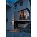 SLV LED Outdoor luminaire OUT BEAM LED Wall luminaire, double beam, 3000K, IP44, silver grey