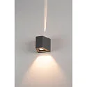 SLV LED Udendørslampe OUT BEAM LED Væglampe, tovejs, 3000K, IP44, antracit