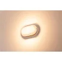 SLV LED Udendørslampe TERANG 2 Væg-/Loftlampe, oval, 120°, SMD LED, 3000K, IP44, hvid
