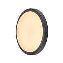 SLV AINOS, Udendørs-/Loftlampe, LED, 3000K, rund, antracit