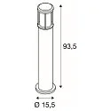 SLV Standerlampe OTOS GLAS, antrasit