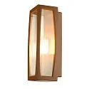 SLV Outdoor luminaire MERIDIAN BOX 2 Wall luminaire, E27, IP54, rust