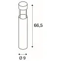SLV Standerlampe SLOTS 300, anthracite, 9W LED, varmhvid