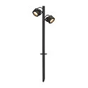 Udendørs Spydlampe SITRA 360 SPIKE, to lys, højde 67cm, IP44, 2x GX53, roterbar + drejelig, anthracite