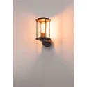 SLV Udendørslampe PHOTONIA Væglampe, E27, IP55, antracit, klart glas