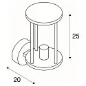 SLV Udendørslampe PHOTONIA Væglampe, E27, IP55, antracit, klart glas