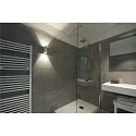 LED Væglampe QUAD 2 XL, firkantet, 8,6W, COB LED, 3000K, 110°, hvid