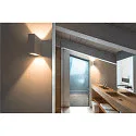 LED Væglampe QUAD 2 XL, firkantet, 8,6W, COB LED, 3000K, 110°, hvid