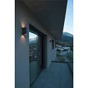 SLV LED Væglampe QUAD 2 XL, firkantet, 8,6W, COB LED, 3000K, 110°, antracit