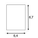 Wall luminaire QUAD 1, square, LED warmwhite, 1x3W,