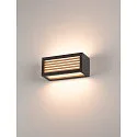 SLV Væglampe BOX-L E27, firkantet,  E27, max. 18W,, anthracite