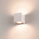 SLV Udendørs Væglampe SITRA CUBE, UP/DOWN, IP44, 2x GX53 TCR-TSE max. 9W, hvid