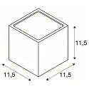 SLV Udendørs Væglampe SITRA CUBE, UP/DOWN, IP44, 2x GX53 TCR-TSE max. 9W, hvid