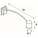 SLV Display luminaire NEW MYRA DISPLAY CURVE Outdoor luminaire, GU10, max. 50W, IP55, anthracite