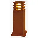 LED Outdoor Floorlamp RUSTY SQUARE 40, IP55, 40 x 12 x 12cm, 8.6W 3000K 90lm, FeCSi steel rust color