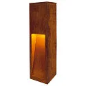 LED Udendørs Standerlampe RUSTY SLOT 50, IP55, højde 50cm, 8.6W 3000K 30lm, FeCSi stål rust-farvet