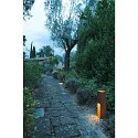 SLV LED Outdoor Floorlamp RUSTY SLOT 50, IP55, height 50cm, 8.6W 3000K 30lm, FeCSi steel rust color