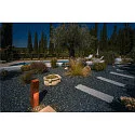 SLV LED Outdoor Floorlamp RUSTY SLOT 50, IP55, height 50cm, 8.6W 3000K 30lm, FeCSi steel rust color
