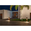 SLV LED Outdoor Floorlamp RUSTY SLOT 80, IP55, height 80cm, 8.6W 3000K 30lm, FeCSi steel rust color