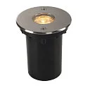 SLV LED Gulvindbygningslampe DASAR LED HV Udendørslampe, rund, rustfrit stål 316, 40°, 5W, PowerLED, 3000K, IP67