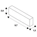 SLV Tilbehør til LED Nødsituation lys P-LIGHT AREAL LED Udskiftning akkumulator, Ni-Cad 3,6V 1000mA, 2er Set