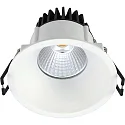 Indbygningslampe VELIA rund IP44, hvid mat dæmpbar 11W 2700K