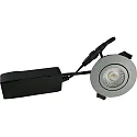 Indbygningslampe LOW PROFILE rund IP54, grå dæmpbar 6W 510lm 4000K