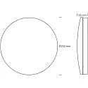 SLV Loftlampe ECOTECH BULKHEAD CCT Switch IP54, hvid mat dæmpbar