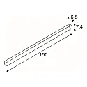BENA LED Loftlampe, 150cm, hvid, 3000K