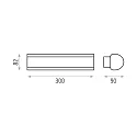 ACB Udendørs wall luminaire AKA 16/2024-30 IP54, sort 