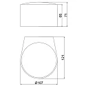 ACB Udendørs wall luminaire ANIA IP65, antracit 
