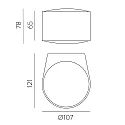 ACB outdoor wall luminaire ANIA 16/2060-2 2 flames IP65, white