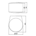 ACB Udendørs wall luminaire ANIA up / down IP65, antracit 