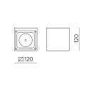 ACB Udendørs wall luminaire HAMAL 16/2081 IP65, antracit