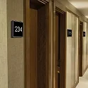 ACB orienteringslys PICTO firkantet IP20, sort 