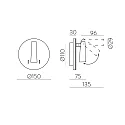 reading lamp PANAU 16/3660 with switch, adjustable IP20
