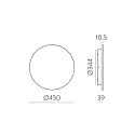 ACB Udendørs wall luminaire COMBO 16/3966-45 IP65, guld