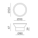 ACB Udendørs wall luminaire YES 16/3993 IP65, hvid