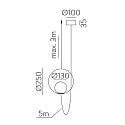 pendant luminaire HALO 3815/1 1 flame IP20