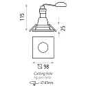 Loftlampe DORO 3789/10 GU10 IP20, opal, hvid dæmpbar