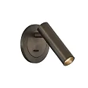 Vægindbygningslampe ATRIA 16/3925 med afbryder, justerbar IP20, bronze