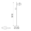 ACB Standerlampe GINA GU10 IP20, hvid 