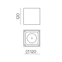 ACB Udendørs loftlampe HAMAL 2081 IP65, antracit