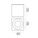 ceiling luminaire BRANCO 3468/8 GU10 IP65, white